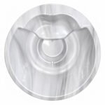 Wellness integrated acrylic insert in White marble