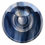 Wellness integrated acrylic insert in Blue marble
