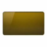 Amber glass pane for an external hot tub oven